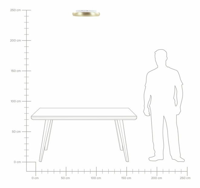 Mennyezeti lámpa Anatole (arany)