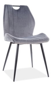 Scaun de sufragerie Althea (Gri + Negru)