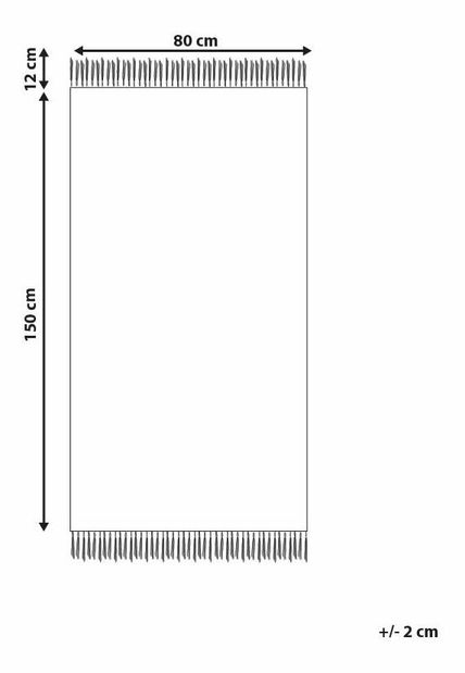 Tepih 80 x 150 cm Teke (siva)