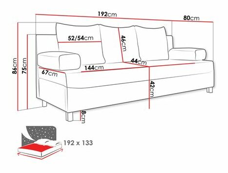 Pohovka Don (svetlosivá) *výpredaj