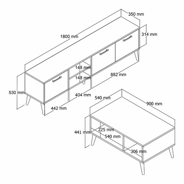 Mobilier living Sakura (Nuc)