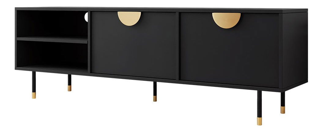 TV stolić/ormarić Tildo 2K (crna) *Rasprodaja