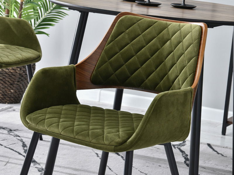 Stolička Morgana (zelená + čierna)