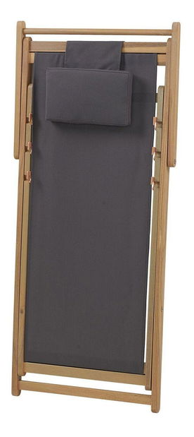 Set 2 buc șezlong de grădină cu perne suplimentare Alexandrinos (gri)