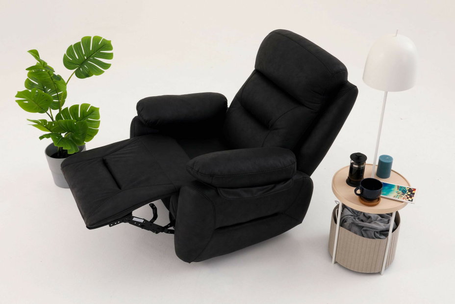 Fotoliu reglabil Comforto M (negru)