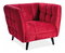 Fotelja Carmine (bordo)