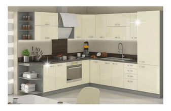 Dulap superior de bucătărie 30 G 72 Pleitton (crem lucios)