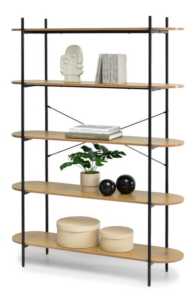 Raft Linde (stejar + negru)