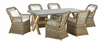 Set mobilier de grădină Marolbia (natural)