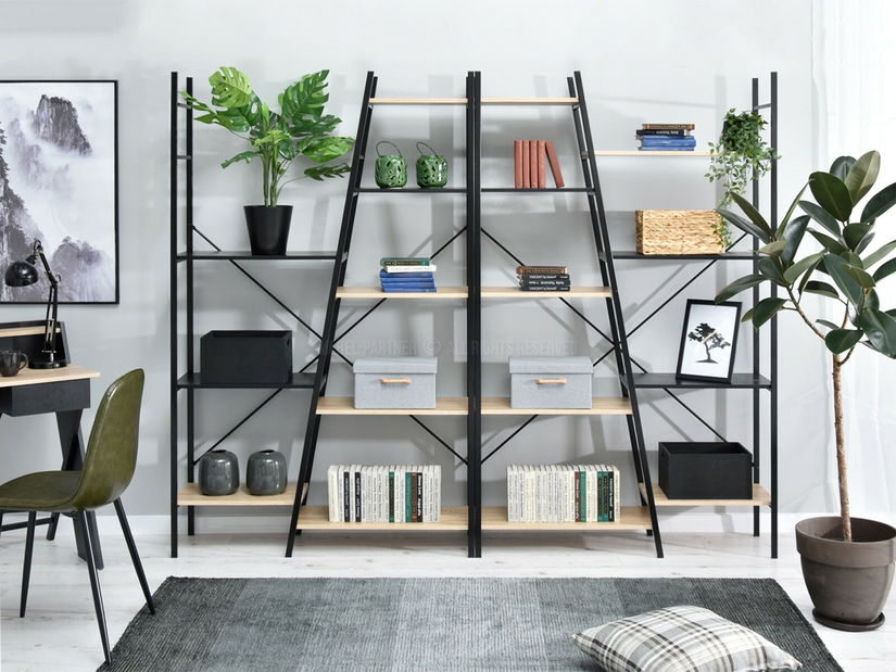 Raft Gecon Reg Zes (sonoma + negru)