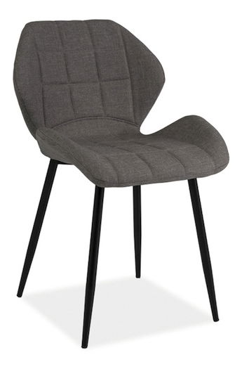 Jedálenská stolička Hiram (sivá + čierna)