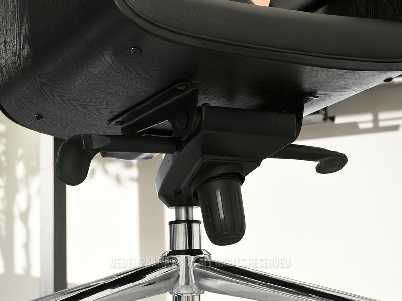 Fotel Lionel (fekete + króm)