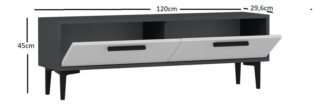 Masă TV/Dulap Lenka (antracit)