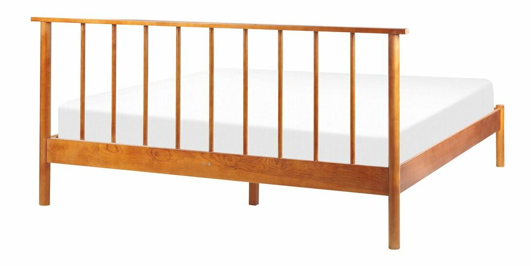 Manželská posteľ 160 cm Barza (svetlé drevo)