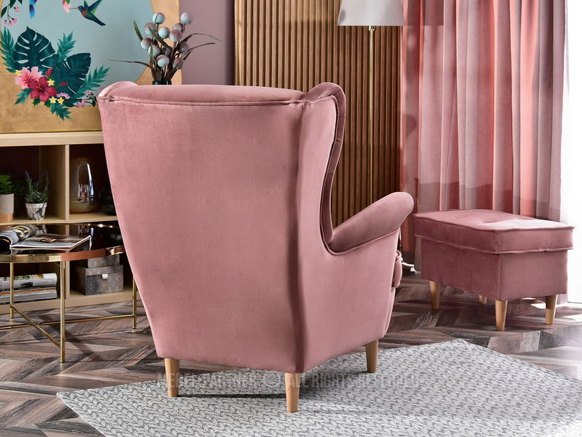 Kreslo ušiak Margis (čierna)