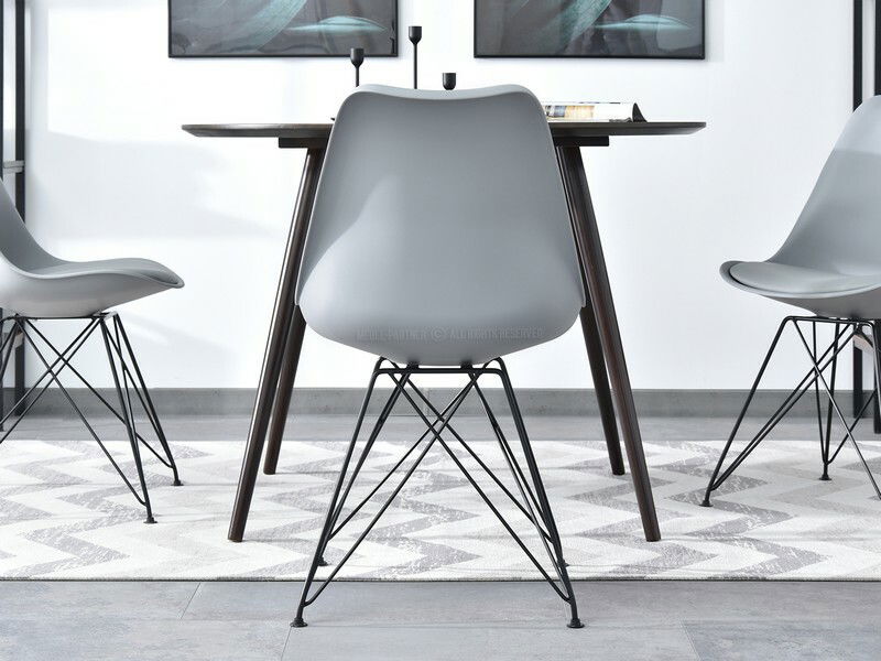 Stolička Large Rod (sivá + čierna)