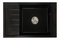 Kuchynský drez Lurano (čierna + textúra) (s 2 otvormi pre batériu) (L)