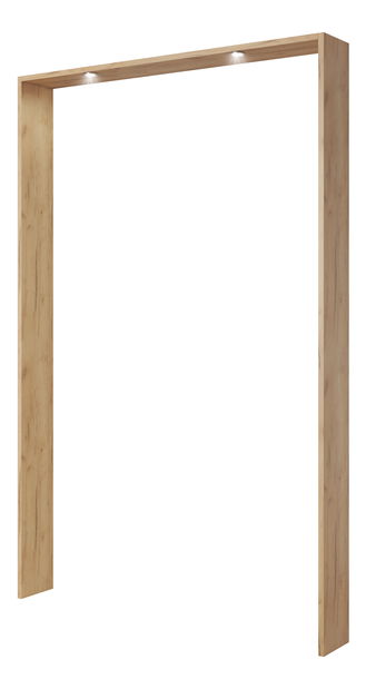 Šatníkova skriňa Xenos 140 (dub zlatý + biela)