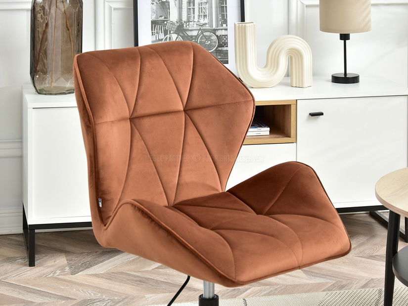 Fotoliu Velma S (cupru + negru)