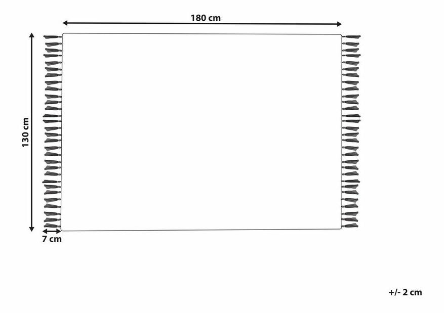 Deka 130 x 180 cm Hosza (béžová)