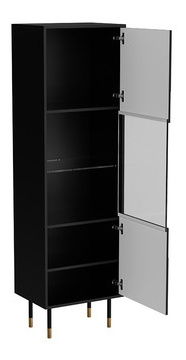 Vitrină Mediana 54 (negru + auriu)