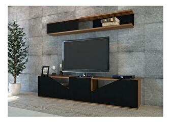 Mobilier living Tupac (Nuc + Negru) 