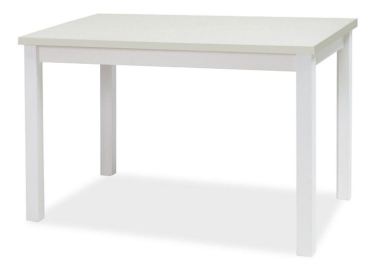 Jedálenský stôl Alfred (biela matná + biela matná) (pre 4 osoby)