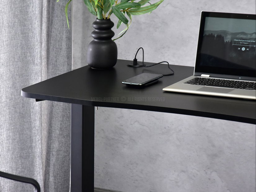 PC stolík Wilhelm (čierna)