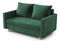 Kétszemélyes kanapé Louis (sötétzöld)