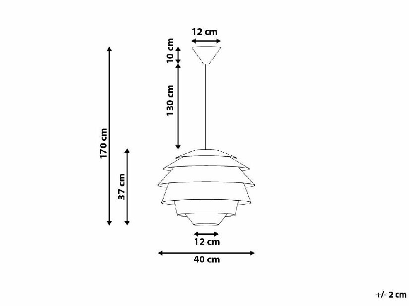 Závesná lampa Cheroke (biela)