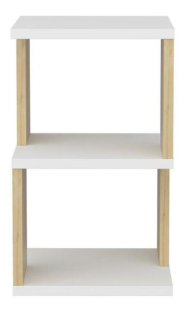 Éjjeliszekrény Caramello (fehér + tölgy) 