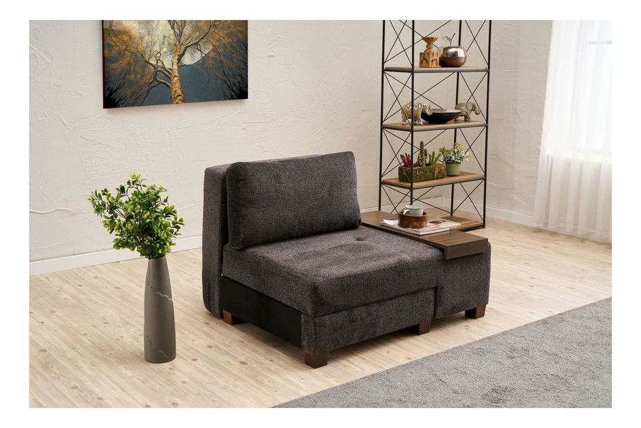 Fotelja na razvlačenje Perenilla C (D) (antracit + orah)