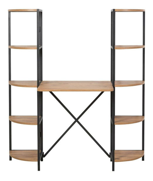 Písací stôl Punale 1 (borovica atlantická + čierna)