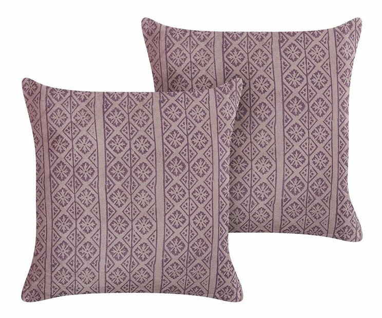 Set 2 buc perne decorative 45 x 45 cm Sila (roz)