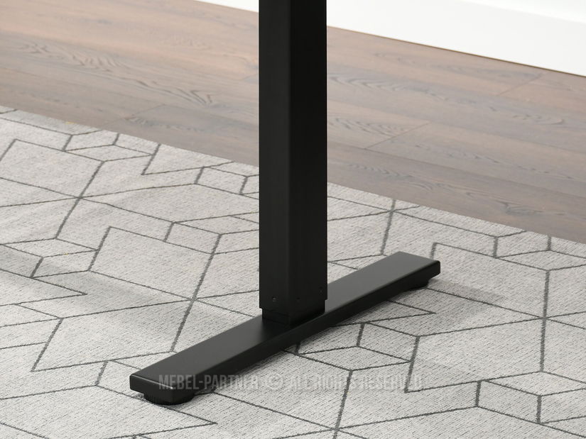 Masă PC Osto 120 (nuc + negru)