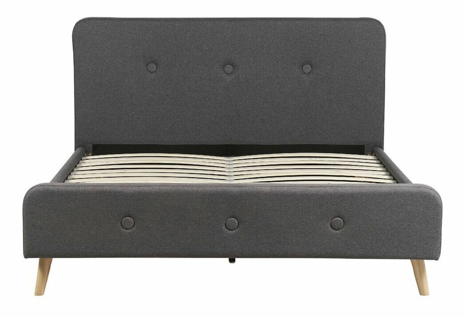 Franciaágy 160 cm Renza (szürke) (ágyráccsal)