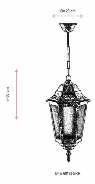 Lustră exterior Buddy 2 (maro)