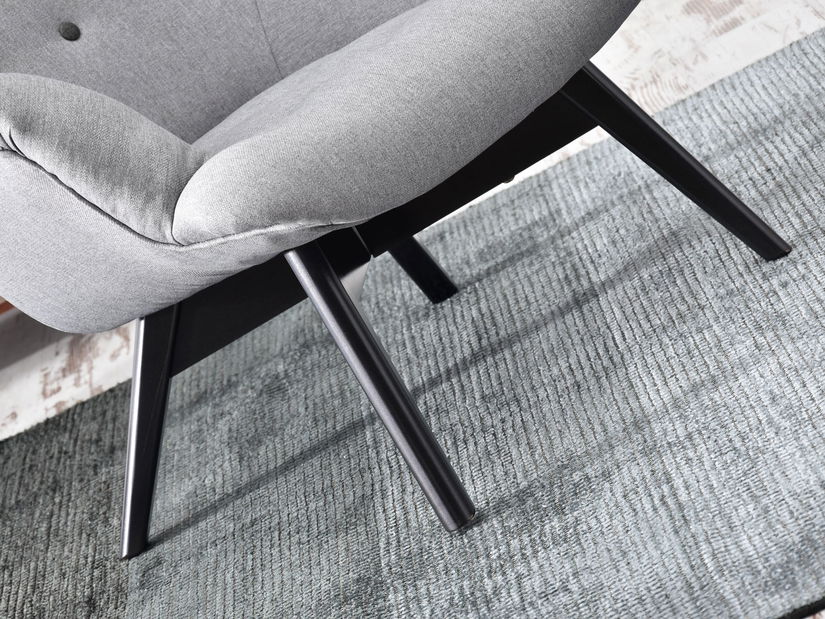 Relaxačné kreslo Florentino (sivá + čierna)