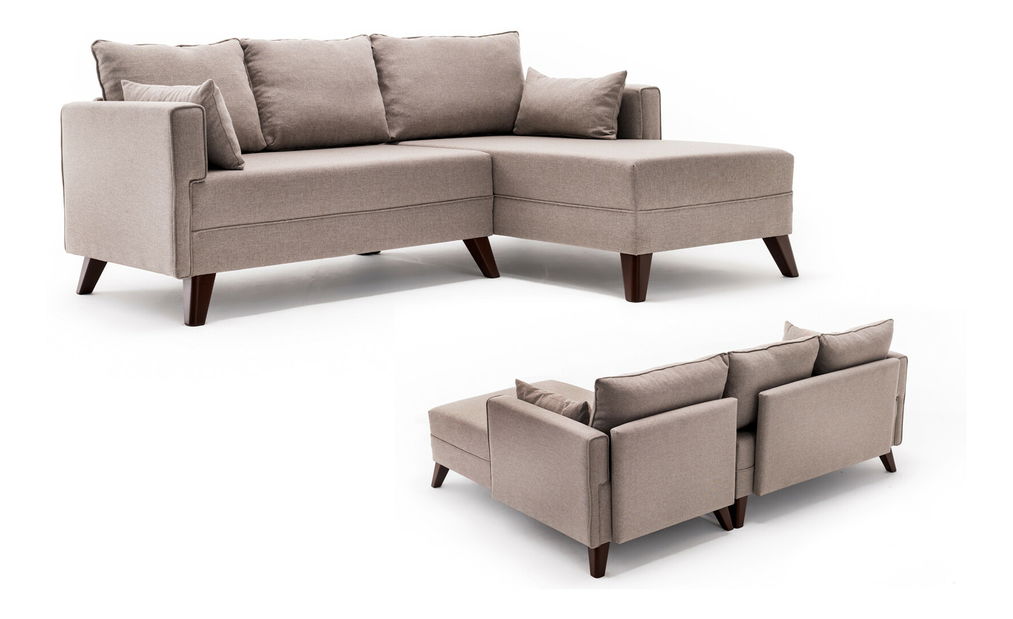 Canapea extensibilă Bellina 2 (bej) (D)