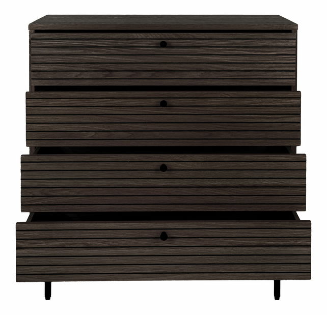 Komoda Ksitina 5 (tmavohnedá)