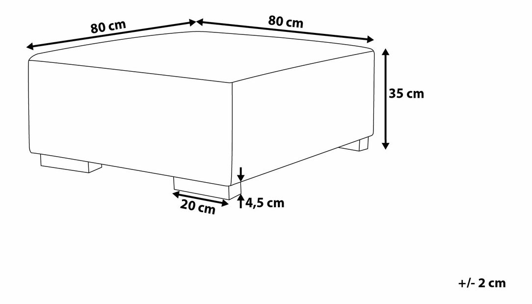 Taburetka Lund (svetlobéžová)