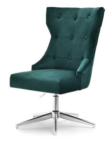 Kreslo Elza (zelená + chrómová)