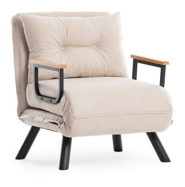 Fotoliu extensibil Sandy (crem)