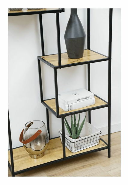 Regal BILITE (crna + hrast)