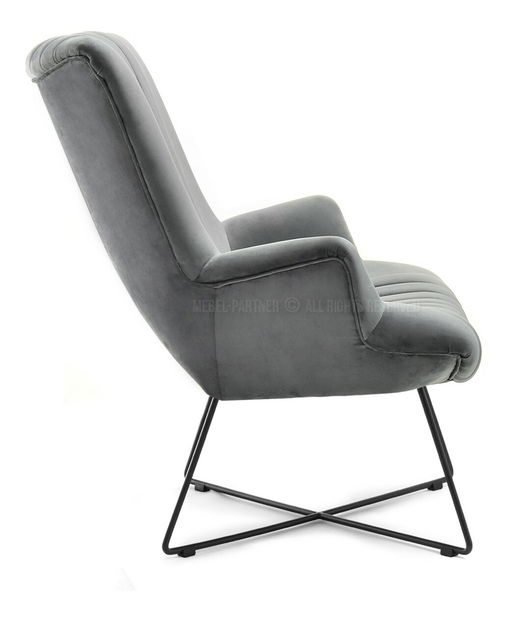 Fotoliu relax Nuttshell (gri + negru)