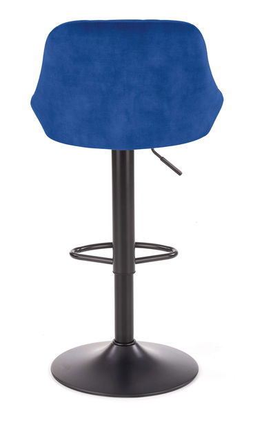 Scaun tip bar Henrietta (albastru închis + negru)