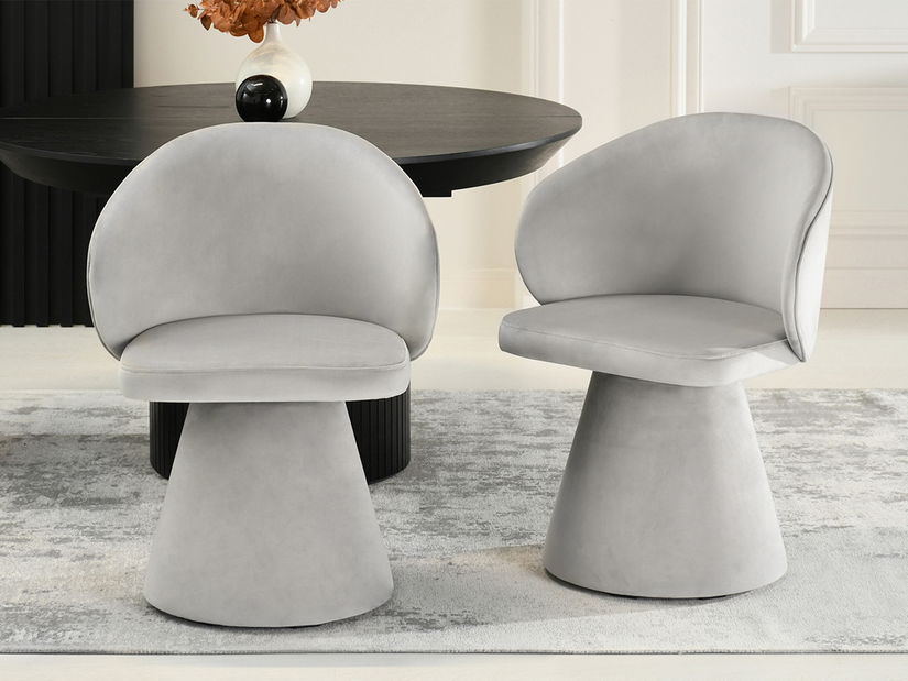 Jedálenská stolička Simulada (sivá)