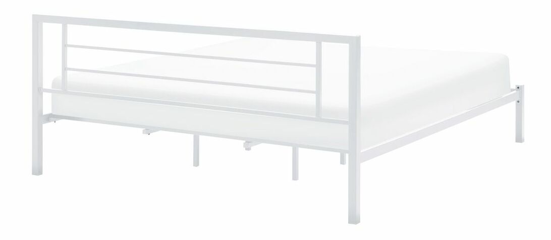 Franciaágy 180 cm CONNET (ágyráccsal) (fehér)