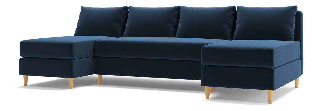 Rohová sedacia súprava U Veron (tmavomodrá)