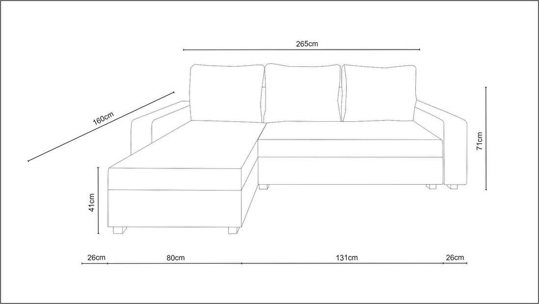 Sarokkanapé Triplite (B)